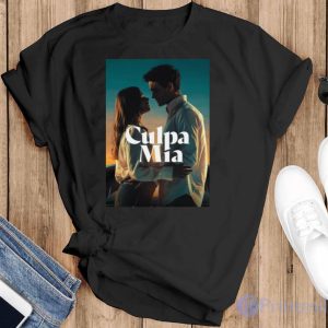 Culpa Mia Movie Design shirt - Black T-Shirt