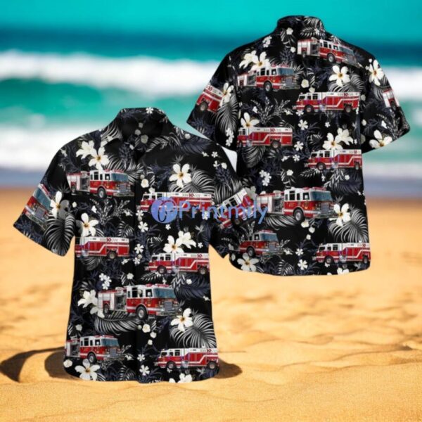 Stanford Heights Fire Department Summer Hawaiian Shirt Product Photo 1