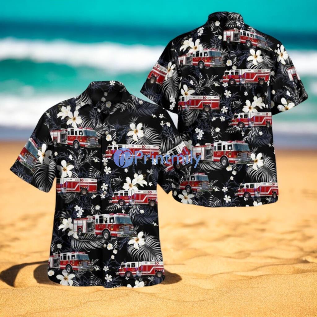 Stanford Heights Fire Department Summer Hawaiian Shirt 3 Stanford Heights Fire Department Summer Hawaiian Shirt Product Photo 1