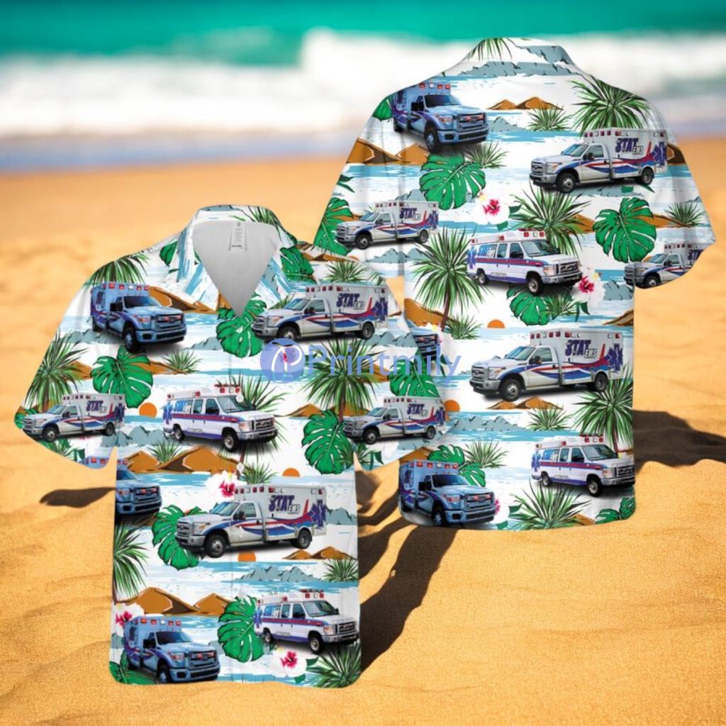 STAT EMS of West Virginia Summer Hawaiian Shirt 3 STAT EMS of West Virginia Summer Hawaiian Shirt Product Photo 1