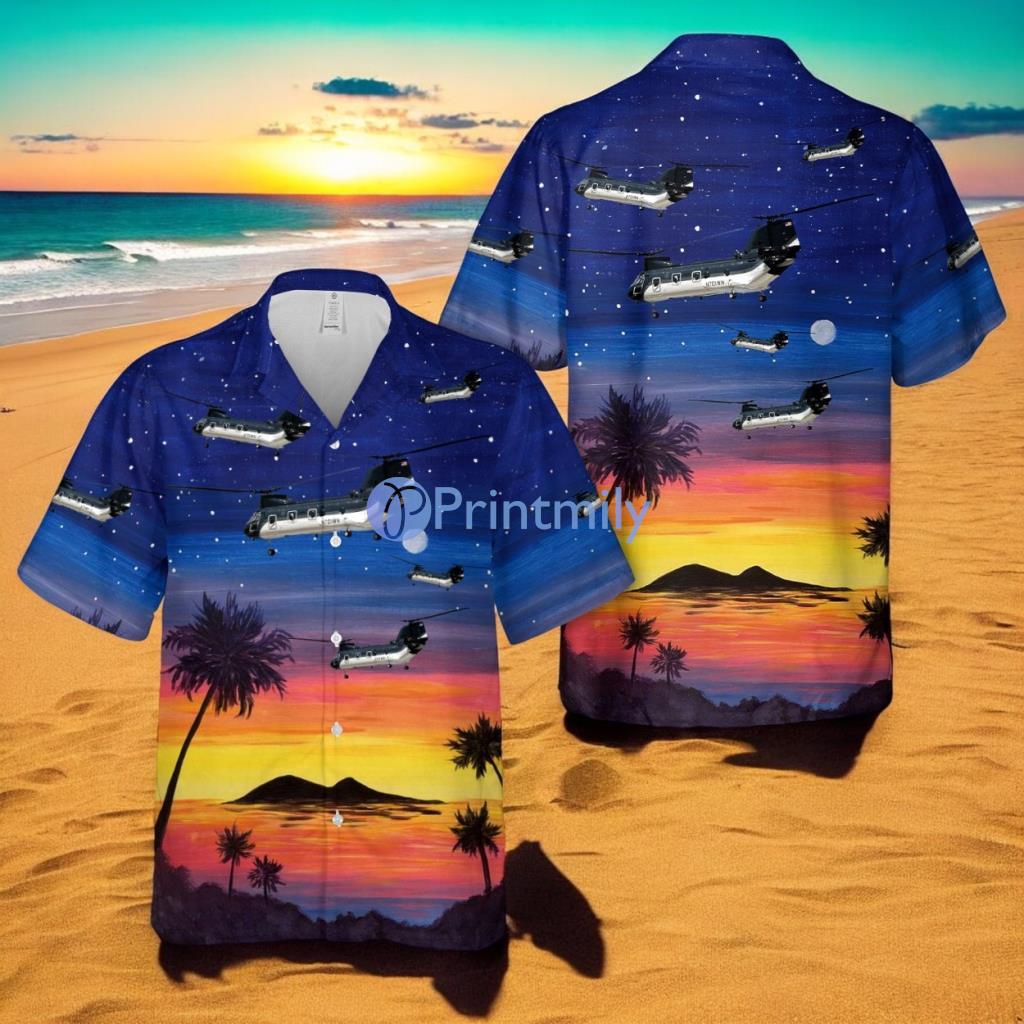 State Department Air Wing CH-46E Summer Hawaiian Shirt 3 State Department Air Wing CH-46E Summer Hawaiian Shirt Product Photo 1