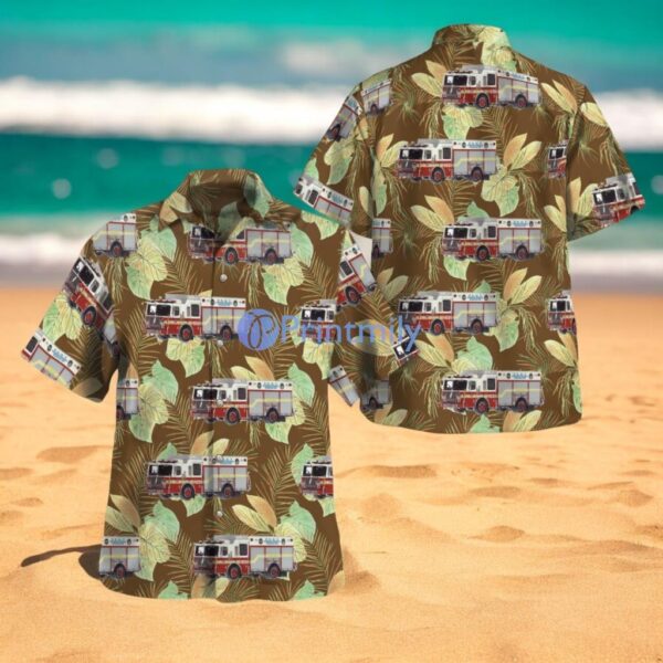 STATEN ISLAND, New York, FDNY 2015 Ferrara Hazardous Materials Technician Unit 165 Summer Hawaiian Shirt Product Photo 1