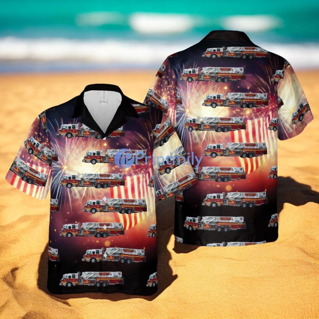 Statesboro Fire Department, Georgia 4th Of July Summer Hawaiian Shirt 3 Statesboro Fire Department, Georgia 4th Of July Summer Hawaiian Shirt Product Photo 1