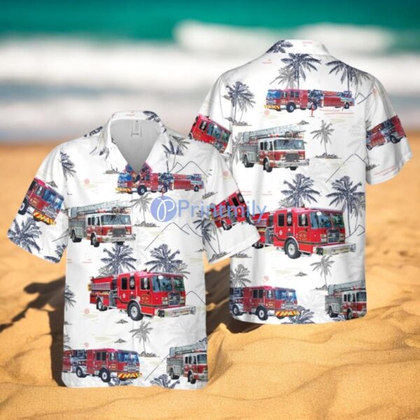 Summerville, SC Fire & Rescue Summer Hawaiian Shirt Product Photo 1