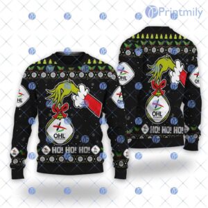 Oh Leuven Grinch Hand Christmas Ugly Sweater New Design Trend Product Photo 1