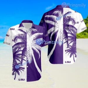 Louisiana State Ncaa Aloha Tropical Custom Name Hawaiian Shirt Trending Summer Product Photo 1