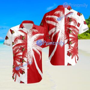 Louisville Cardinals Ncaa Aloha Tropical Custom Name Hawaiian Shirt Trending Summer Product Photo 1