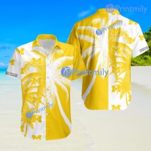 Michigan Wolverines Ncaa Aloha Tropical Custom Name Hawaiian Shirt Trending Summer Product Photo 1