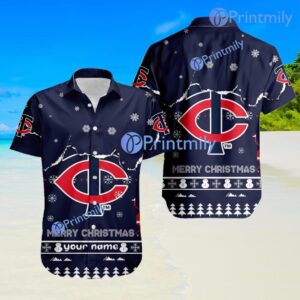 Minnesota Twins MLB Sport Snoopy And Stock Christmas Custom Name Trending Hawaiian Shirt Product Photo 1