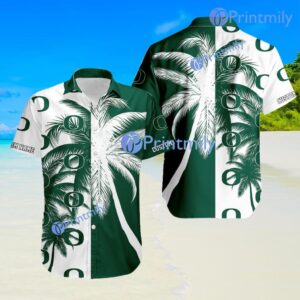 Oregon Ducks Ncaa Aloha Tropical Custom Name Hawaiian Shirt Trending Summer Product Photo 1