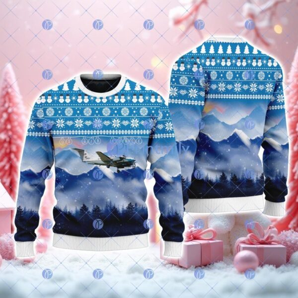 Beechcraft C-12 Huron 2 American New Trend Uggly Sweater Christmas Best Gift Product Photo 1