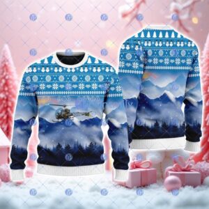Us Army 1954 Bell 47g American New Trend Uggly Sweater Christmas Best Gift Product Photo 1