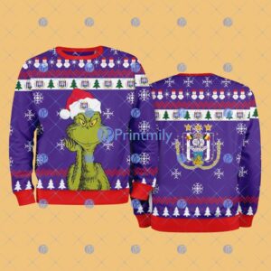 Anderlecht The Grinch Funny Merry Christmas Uglly Sweater 3D Gift For Fans Product Photo 1