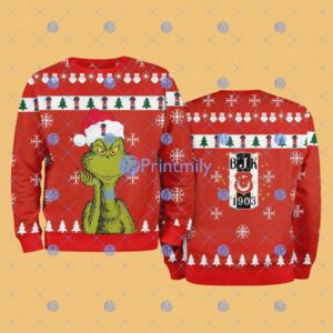 Besiktas The Grinch Funny Merry Christmas Uglly Sweater 3D Gift For Fans Product Photo 1