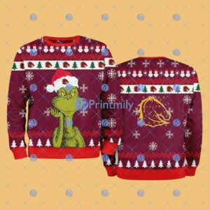 Brisbane Broncos NRL The Grinch Funny Merry Christmas Uglly Sweater 3D Gift For Fans Product Photo 1