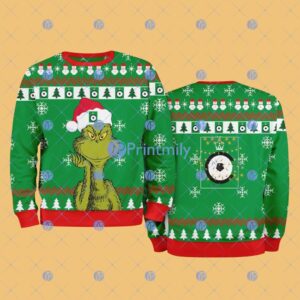 Cercle Brugge The Grinch Funny Merry Christmas Uglly Sweater 3D Gift For Fans Product Photo 1