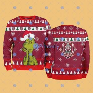 CFR Cluj The Grinch Funny Merry Christmas Uglly Sweater 3D Gift For Fans Product Photo 1