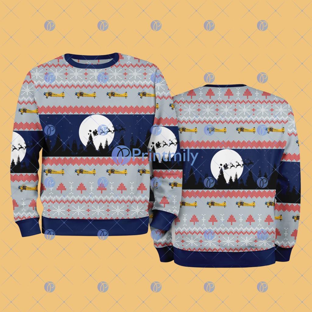 DHC-2 Beaver DeHavilland Alaska Forestry Christmas AOP Sweater Gift For Fans 2 DHC-2 Beaver DeHavilland Alaska Forestry Christmas AOP Sweater Gift For Fans Product Photo 1