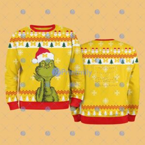 Michigan Wolverines NCAA The Grinch Funny Merry Christmas Ugly Sweater 3D For Fan New Idea Product Photo 1