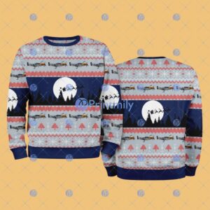 North American P-51 Mustang Christmas AOP Sweater Gift For Fans Product Photo 1