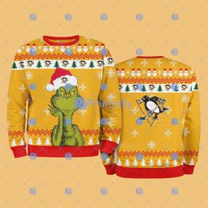 Pittsburgh Penguins The Grinch Funny Merry Christmas Uglly Sweater 3D Gift For Fans Product Photo 1
