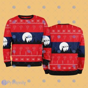 Philadelphia Phillies MLB Christmas AOP Sweater For Bigs Fans New Gift Product Photo 1